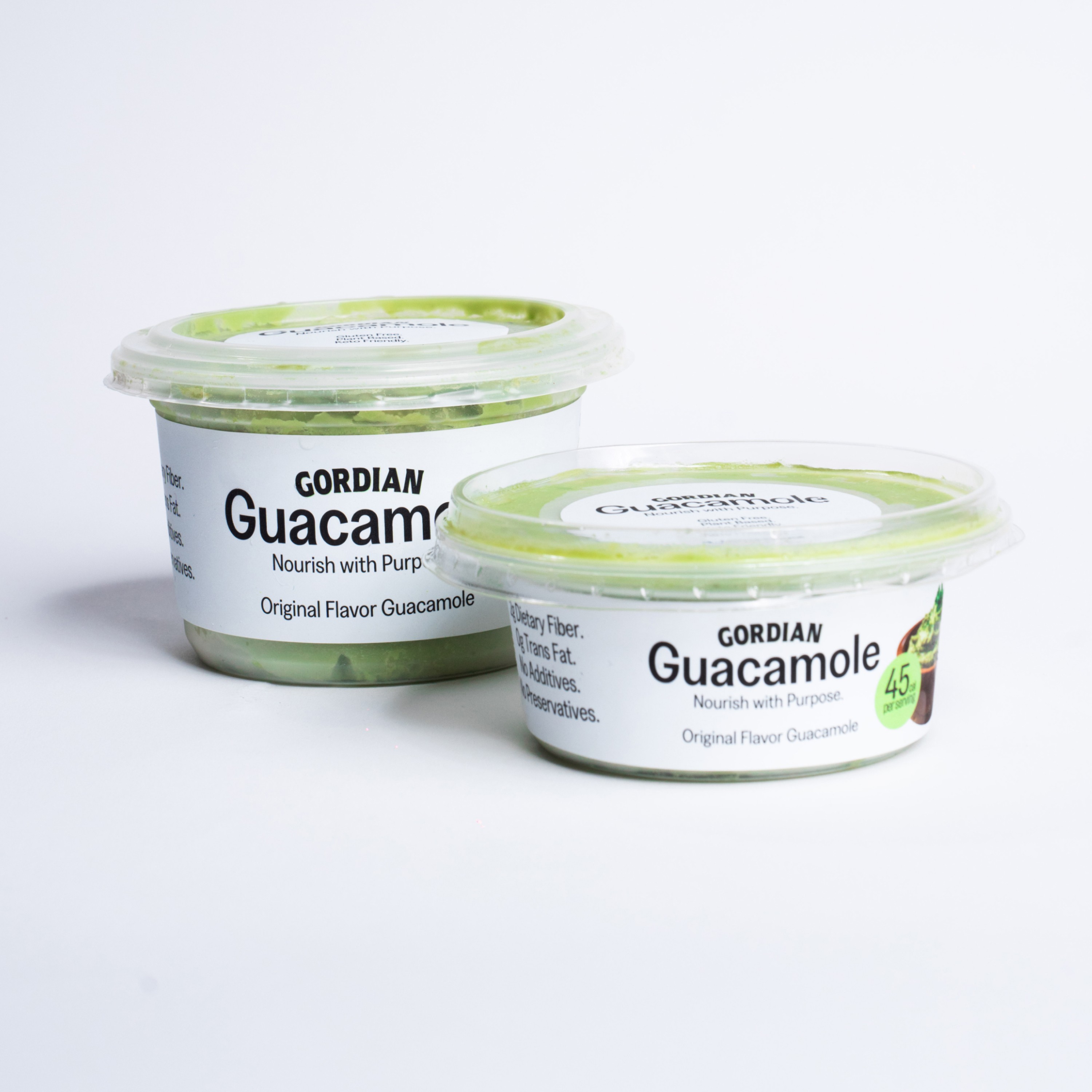 Gordian Original Guacamole served in a bowl with tortilla chips